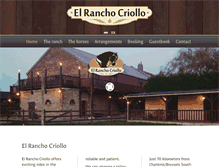 Tablet Screenshot of elranchocriollo.com